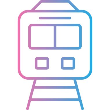 tren vektör simgesi. Basit vektör illüstrasyonu. beyaz arkaplan.