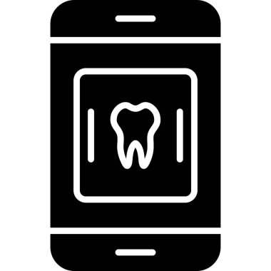 Akıllı telefon simgesinin vektör illüstrasyonu