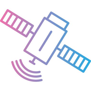 uydu anten ikonu vektör illüstrasyonu