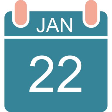 Takvim simgesi, vektör çizimi