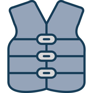 Yelek. Web simgesi basit illüstrasyon