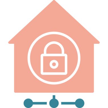 Kilit simgesinin vektör illüstrasyonu