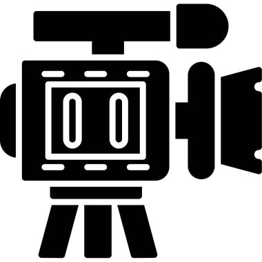 Kamera simgesi, vektör illüstrasyonu