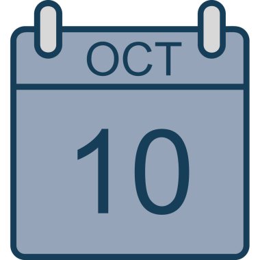 Takvim simgesinin vektör illüstrasyonu