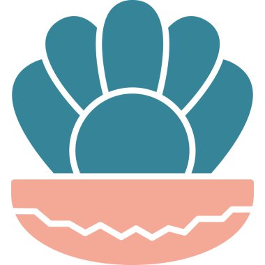 Tavuk. Web simgesi basit illüstrasyon