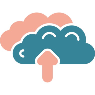 Beyin simgesi olan bulut.