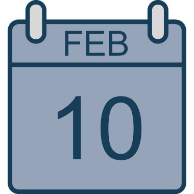 Takvim simgesi tasarımı, vektör illüstrasyonu