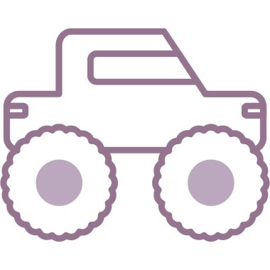 - Araba. Web simgesi basit illüstrasyon