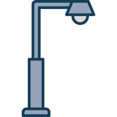 vektör ev lambası simgesi