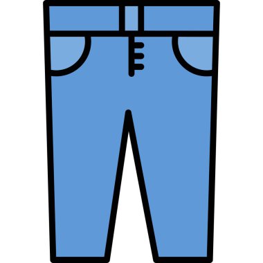 Kot pantolon ikonu. özet çizimi