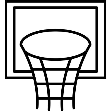 Basketbol sepeti. Basit tasarım