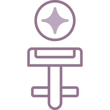 Tek bir simgenin vektör illüstrasyonu