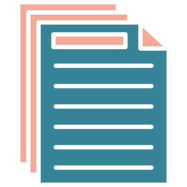 belge dosya vektör illüstrasyonu