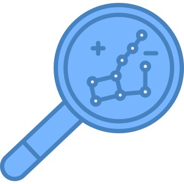 Arama simgesi. Web tasarımı için büyüteç vektör simgesinin basit gösterimi