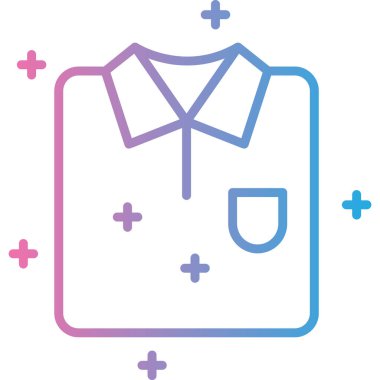 giysi simgesinin vektör illüstrasyonu