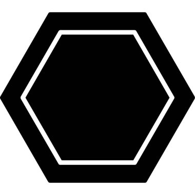 altıgen simgenin vektör illüstrasyonu