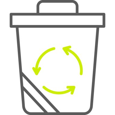 Çöp kutusu simgesini geri dönüştür, taslak biçimi