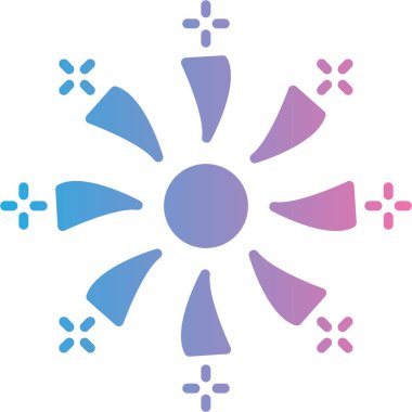 Çiçek. Web simgesi basit illüstrasyon