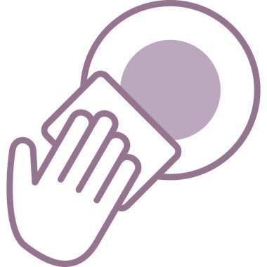 Bir fincan kahve ikonunu tutan el.