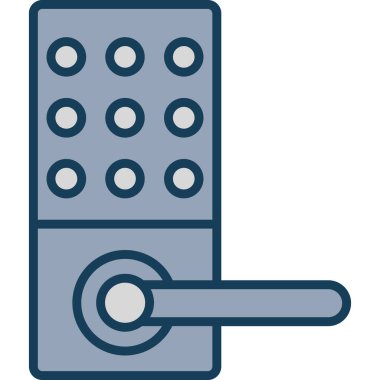 Anahtar simgesi vektör illüstrasyonu