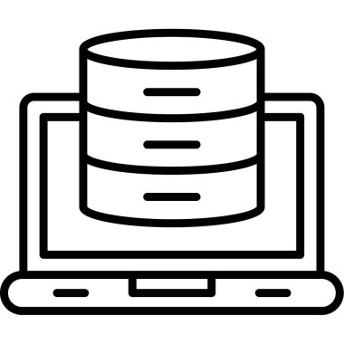 veri depolama vektörü simgesi