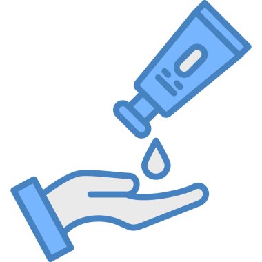 El yıkama. Basit illüstrasyon