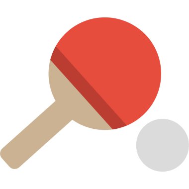 tenis topunun düz vektör simgesi