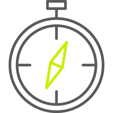 Pusula. Web simgesi basit tasarım