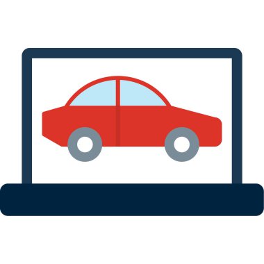 araba simgesi vektör illüstrasyonu