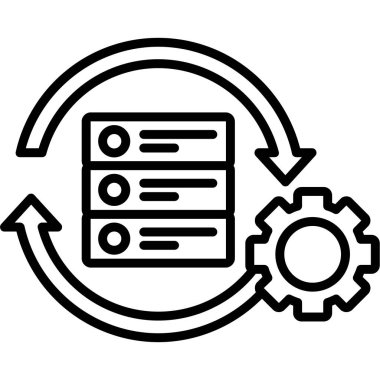 vektör ince çizgi simgesini ayarla