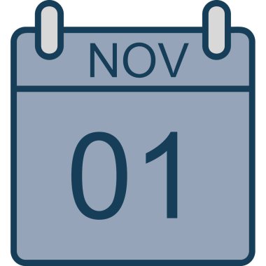 Takvim simgesinin vektör illüstrasyonu