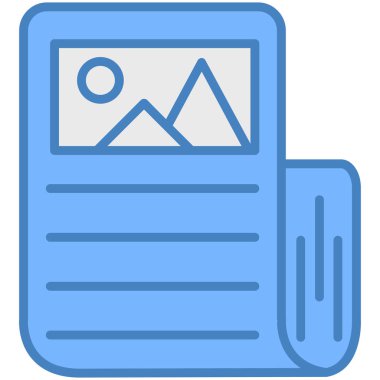 kağıt belge vektör çizgisi simgesi, simge, illüstrasyon