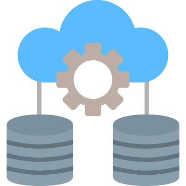 Sunucu. Web simgesi basit illüstrasyon