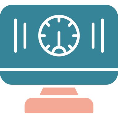 Alarm çalıyor. Web simgesi vektör illüstrasyonu