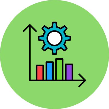 Pasta çizelgesi. Web simgesi basit illüstrasyon
