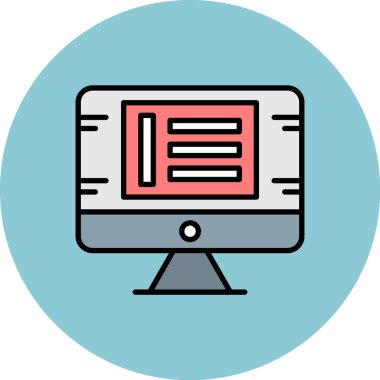 Web tasarım ikonu vektör illüstrasyonu