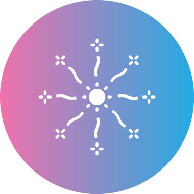 Güneş simgesinin vektör illüstrasyonu