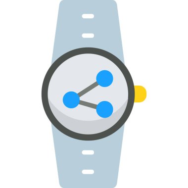 smartwatch düz vektör simgesi