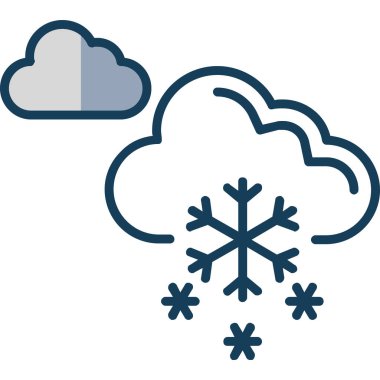 Kar Tanesi kar simgesi ile doldurulmuş ana hatlar