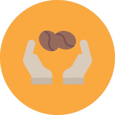 Kahve simgesinin vektör illüstrasyonu