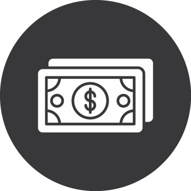 vektör illüstrasyonu, para simgesi arkaplanı