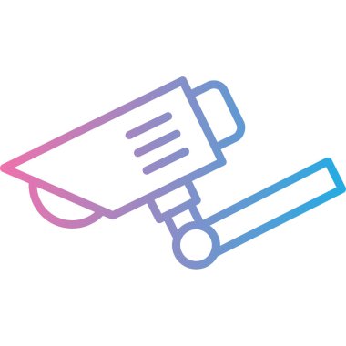 CCTV güvenlik kamerasının vektör illüstrasyonu