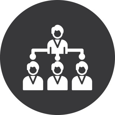 İş adamı ikonu. Basit resimleme