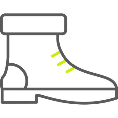 Lastik çizmenin vektör çizgisi simgesi