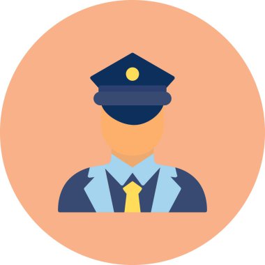 polis vektör simgesi modern basit vektör illüstrasyonu