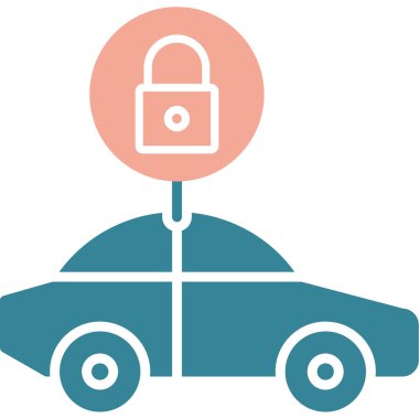 araba simgesi vektör illüstrasyonu