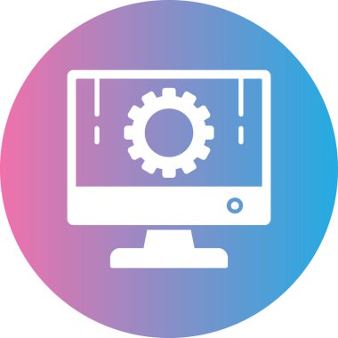 Bilgisayarın vektör illüstrasyonu