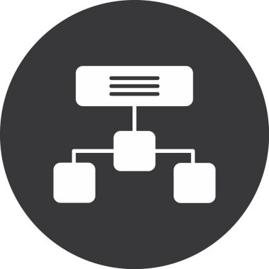 veri vektörü glyph düz simgesi