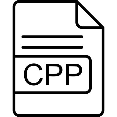 Dosya biçim simgesinin vektör illüstrasyonu