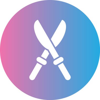 Bıçak. Web simgesi basit illüstrasyon